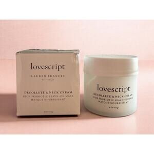 LOVESCRIPT Decollete & Neck Cream 4 Oz NEW IN BOX * READ